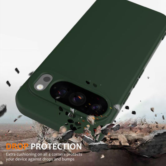 For Google Pixel 10 Pro Shockproof Silicone Magsafe Phone Case(Dark Green) - Google Cases by buy2fix | Online Shopping UK | buy2fix