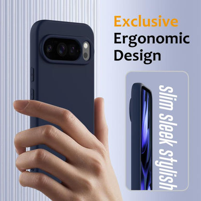 For Google Pixel 10 Pro XL Shockproof Silicone Magsafe Phone Case(Navy Blue) - Google Cases by buy2fix | Online Shopping UK | buy2fix