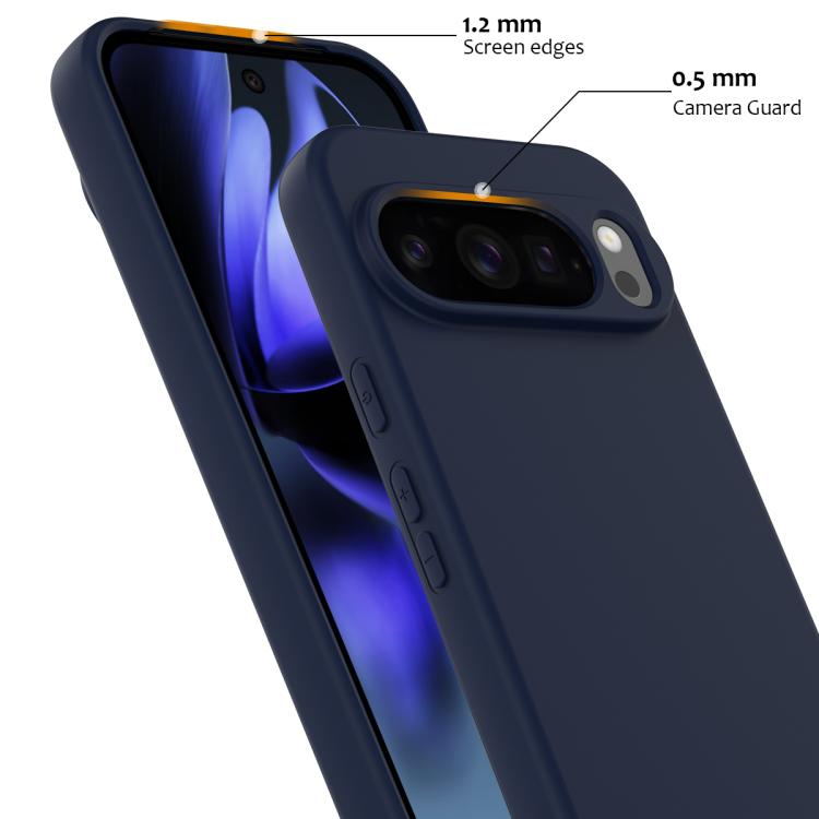 For Google Pixel 10 Pro XL Shockproof Silicone Magsafe Phone Case(Navy Blue) - Google Cases by buy2fix | Online Shopping UK | buy2fix