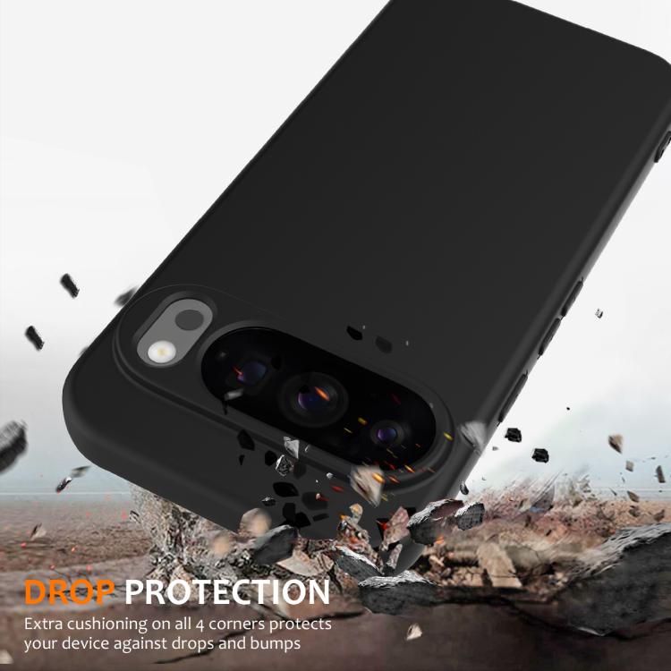 For Google Pixel 10 Pro XL Shockproof Silicone Magsafe Phone Case(Black) - Google Cases by buy2fix | Online Shopping UK | buy2fix