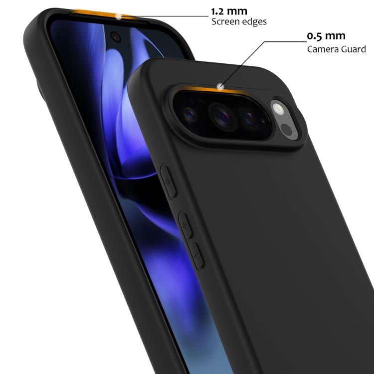 For Google Pixel 10 Pro XL Shockproof Silicone Magsafe Phone Case(Black) - Google Cases by buy2fix | Online Shopping UK | buy2fix