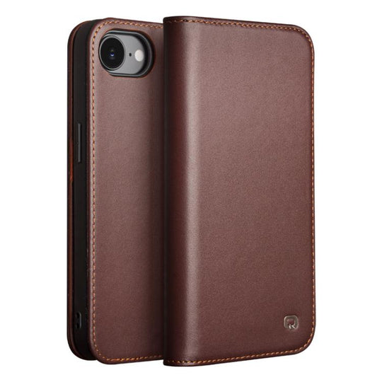 For iPhone 16e / 17e QIALINO Classic Gen2 Genuine Leather Phone Case(Brown)