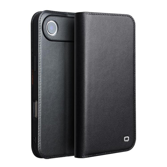 For iPhone Air QIALINO Classic Gen2 Genuine Leather Phone Case(Black)