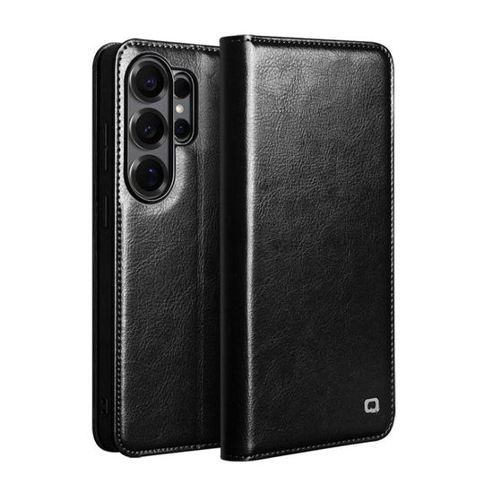 For Samsung Galaxy S26 Ultra 5G QIALINO Genuine Leather Phone Case(Black)