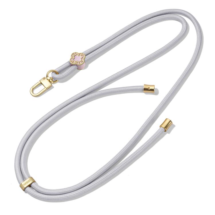 DUX DUCIS Garden Series Begonia Pattern Adjustable Crossbody Phone Lanyard(Grey) - Lanyards & Wrist Straps by DUX DUCIS | Online Shopping UK | buy2fix