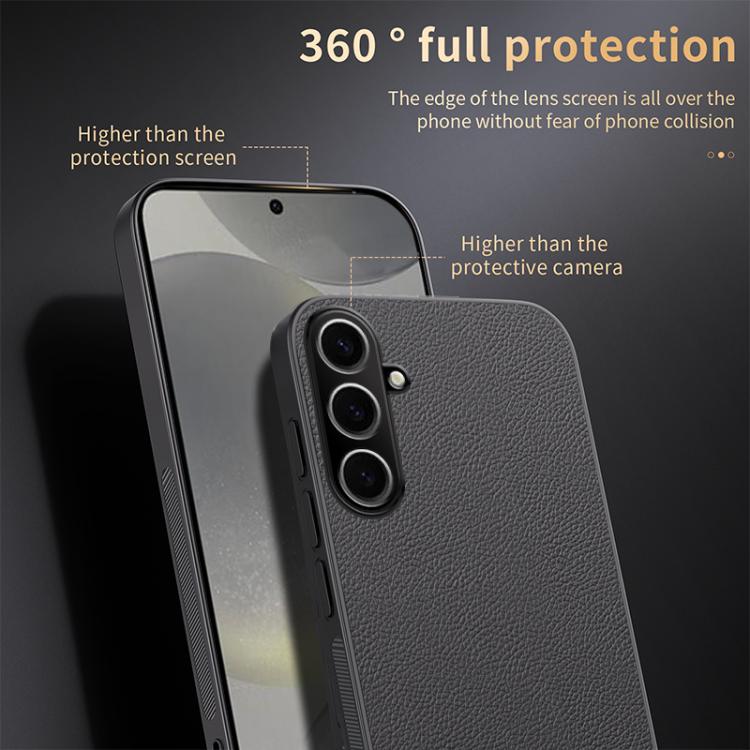 For Samsung Galaxy S25 5G HUIYI Leather Magnetic Phone Case(Grey) by buy2fix