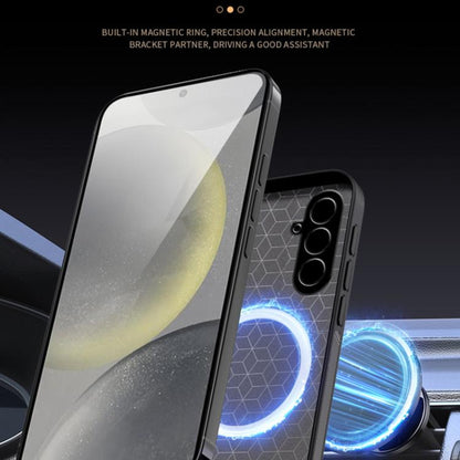 For Samsung Galaxy S25+ 5G HUIYI Leather Magnetic Phone Case(White) by buy2fix