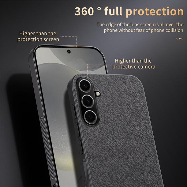 For Samsung Galaxy S25+ 5G HUIYI Leather Magnetic Phone Case(Brown) by buy2fix