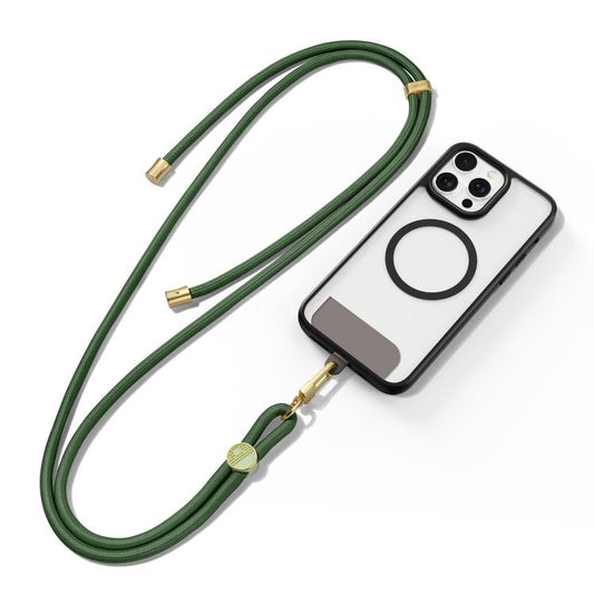 DUX DUCIS Garden Series Tile Pattern Adjustable Crossbody Phone Lanyard(Army Green) - Lanyards & Wrist Straps by DUX DUCIS | Online Shopping UK | buy2fix