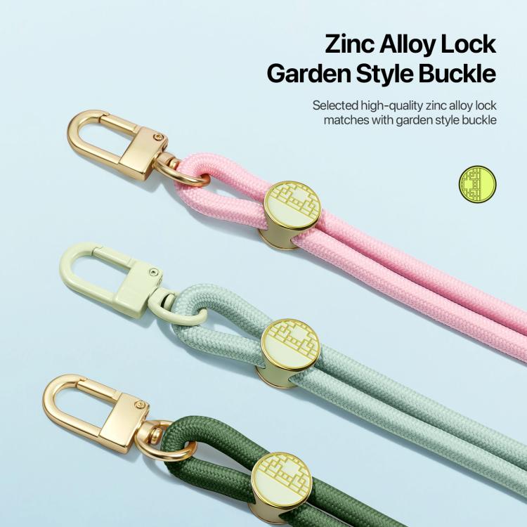DUX DUCIS Garden Series Tile Pattern Adjustable Crossbody Phone Lanyard(Army Green) - Lanyards & Wrist Straps by DUX DUCIS | Online Shopping UK | buy2fix