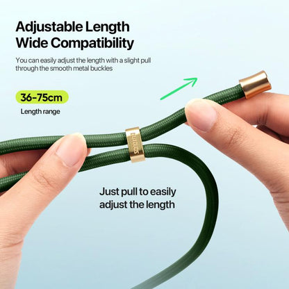 DUX DUCIS Garden Series Tile Pattern Adjustable Crossbody Phone Lanyard(Army Green) - Lanyards & Wrist Straps by DUX DUCIS | Online Shopping UK | buy2fix