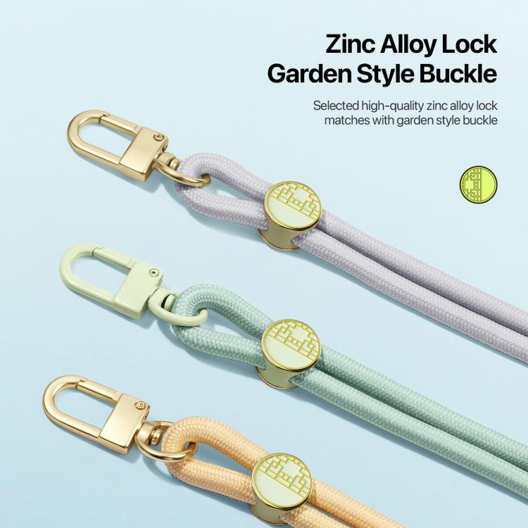 DUX DUCIS Garden Series Tile Pattern Adjustable Crossbody Phone Lanyard(Grey) - Lanyards & Wrist Straps by DUX DUCIS | Online Shopping UK | buy2fix