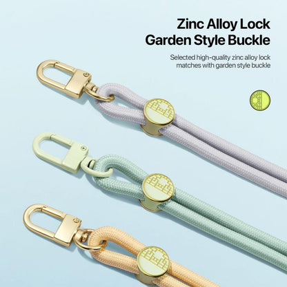 DUX DUCIS Garden Series Tile Pattern Adjustable Crossbody Phone Lanyard(Grey) - Lanyards & Wrist Straps by DUX DUCIS | Online Shopping UK | buy2fix