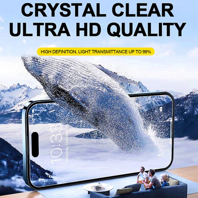 For iPhone 16 / 15 Easy Install HD Tempered Glass Film - iPhone 16 Tempered Glass by buy2fix | Online Shopping UK | buy2fix