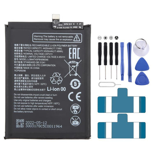 For ZTE V40S / Axon 40 SE Li3844T45P8h896546 4520mAh Battery Replacement - For ZTE by buy2fix | Online Shopping UK | buy2fix