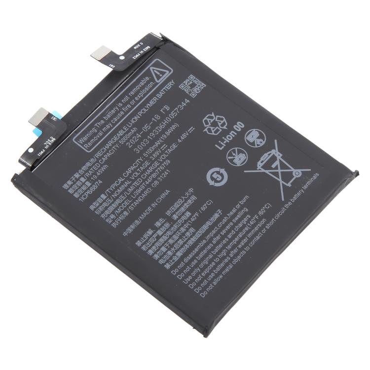 For ZTE Nubia Z50S Pro Li3949T44P8h776759 5100mAh Battery Replacement - For ZTE by buy2fix | Online Shopping UK | buy2fix