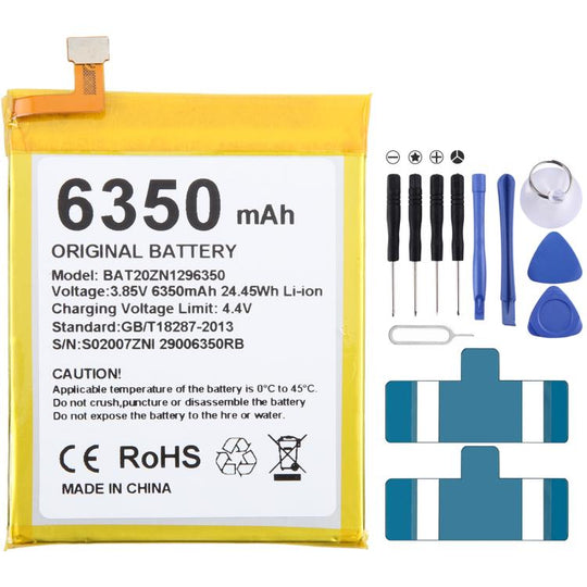 For DOOGEE S96 / S96 Pro BAT20ZN1296350 6350mAh Battery Replacement