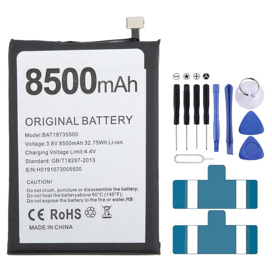 For DOOGEE S97 Pro BAT18735500 8500mAh Battery Replacement