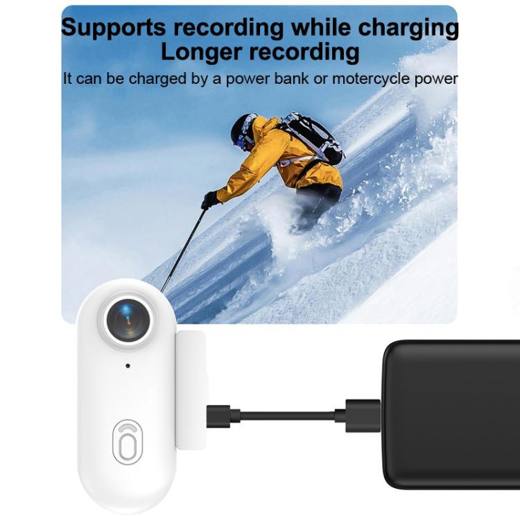 H88 4K Thumb Sports Camera Mini WiFi Camera, Specification:Standard Version(White) - Video Cameras by buy2fix | Online Shopping UK | buy2fix