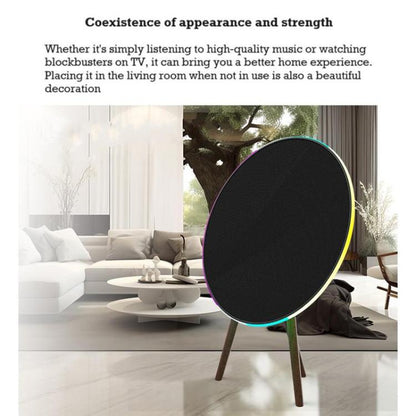 100W Creative Flying Saucer Desktop Bluetooth Speaker Home Atmosphere Subwoofer(Black) - Desktop Speaker by buy2fix | Online Shopping UK | buy2fix