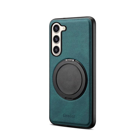 For Samsung Galaxy S23+ 5G Denior A14 Skin Feel Rotating Holder MagSafe Phone Case(Blue) - Galaxy S23+ 5G Cases by Denior | Online Shopping UK | buy2fix