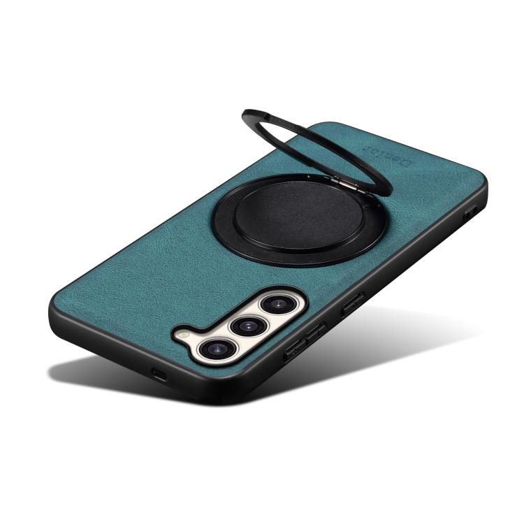 For Samsung Galaxy S23+ 5G Denior A14 Skin Feel Rotating Holder MagSafe Phone Case(Blue) - Galaxy S23+ 5G Cases by Denior | Online Shopping UK | buy2fix