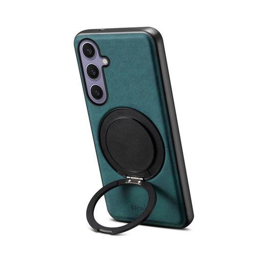 For Samsung Galaxy S24+ 5G Denior A14 Skin Feel Rotating Holder MagSafe Phone Case(Blue) - Galaxy S24+ 5G Cases by Denior | Online Shopping UK | buy2fix