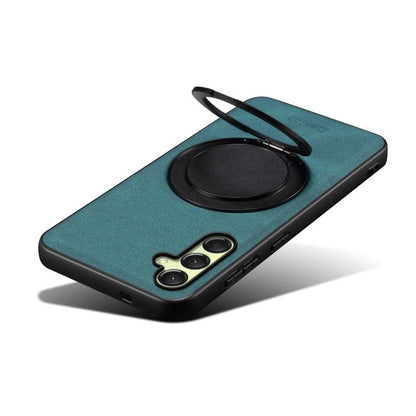 For Samsung Galaxy A16 5G Denior A14 Skin Feel Rotating Holder MagSafe Phone Case(Blue) - Galaxy Phone Cases by Denior | Online Shopping UK | buy2fix