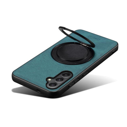 For Samsung Galaxy A35 5G Denior A14 Skin Feel Rotating Holder MagSafe Phone Case(Blue) - Galaxy Phone Cases by Denior | Online Shopping UK | buy2fix