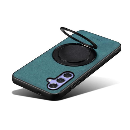 For Samsung Galaxy A55 5G Denior A14 Skin Feel Rotating Holder MagSafe Phone Case(Blue) - Galaxy Phone Cases by Denior | Online Shopping UK | buy2fix
