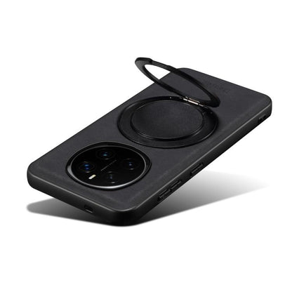 For Honor Magic7 Pro Denior A14 Skin Feel Rotating Holder MagSafe Phone Case(Black) - Honor Cases by Denior | Online Shopping UK | buy2fix