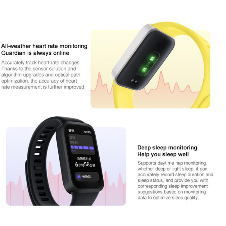 Xiaomi Redmi Band 3 Smart Band, 1.47 inch, Heart Rate / Blood Oxygen Health Monitoring(Beige) - Wearable Devices by Xiaomi | Online Shopping UK | buy2fix