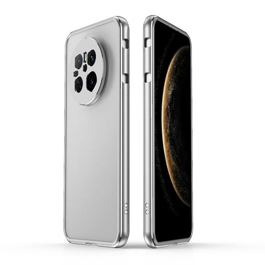 For Huawei Mate 70 Aurora Series Lens Protector + Metal Frame Phone Case(Silver) - Huawei Cases by buy2fix | Online Shopping UK | buy2fix