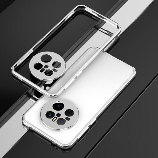 For Huawei Mate 70 Aurora Series Lens Protector + Metal Frame Phone Case(Silver) - Huawei Cases by buy2fix | Online Shopping UK | buy2fix