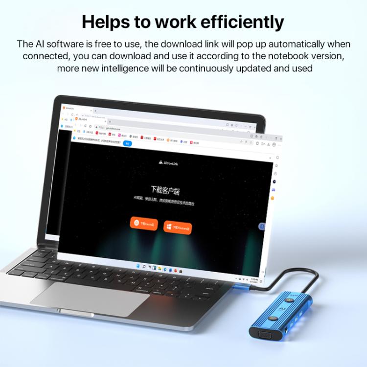 YCE V261 13 in 1 USB-C / Type-C HUB Adapter AI Docking Station(Blue) - USB HUB by buy2fix | Online Shopping UK | buy2fix