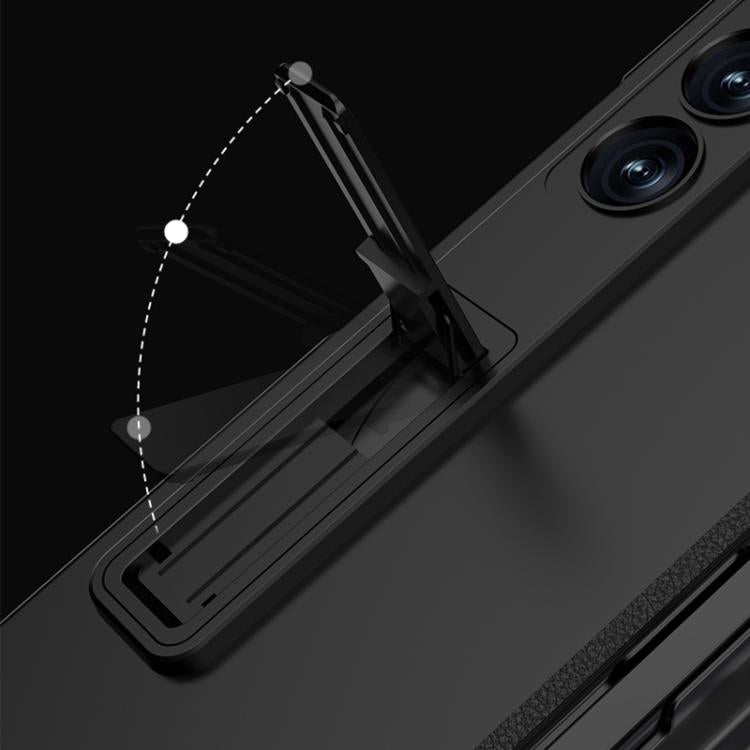 For Samsung Galaxy Z Fold6 Slim GKK Integrated Full Coverage Magnetic Fold Phone Case with Pen Slot / Pen(Night Green) - Galaxy Phone Cases by GKK | Online Shopping UK | buy2fix