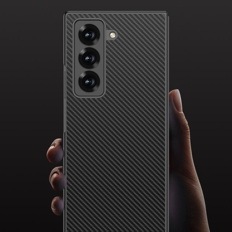For Samsung Galaxy Z Fold6 Slim GKK Integrated AG Craft Skin Feel Full Coverage Phone Case(Carbon Fibre) - Galaxy Phone Cases by GKK | Online Shopping UK | buy2fix