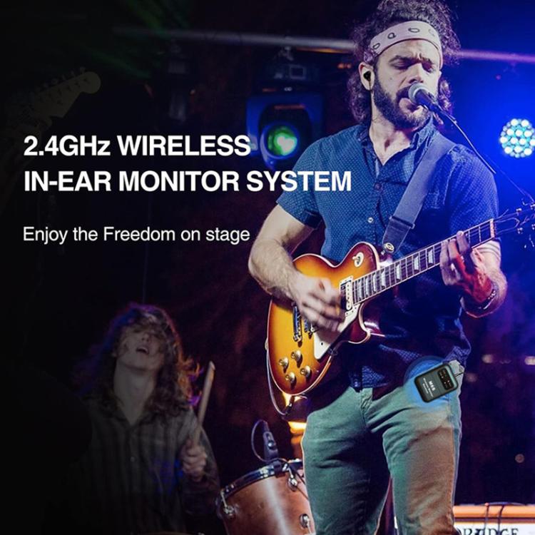 M6S Stereo Wireless In-Ear Monitor System 2.4G Transmitter & Receiver(Black) - Microphone by buy2fix | Online Shopping UK | buy2fix