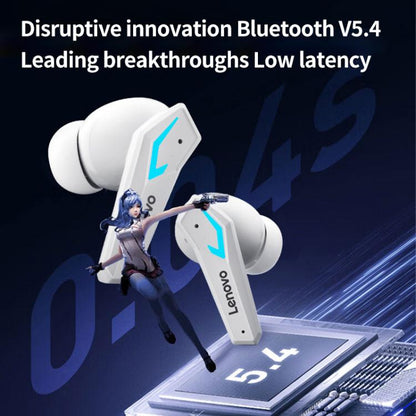Lenovo TG102 AI Intelligent Noise Reduction Game BT 5.4 Wireless Earphones(Black) - TWS Earphone by Lenovo | Online Shopping UK | buy2fix