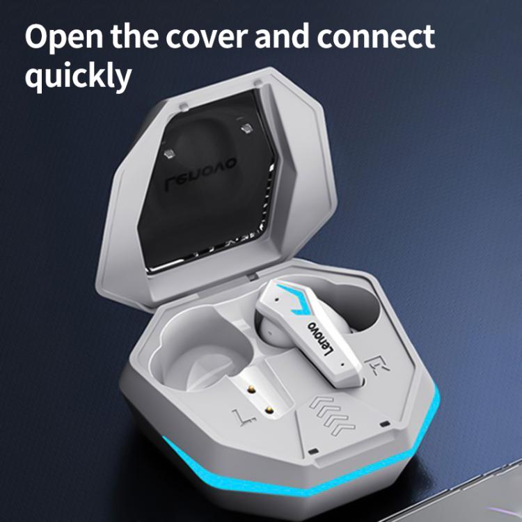 Lenovo TG102 AI Intelligent Noise Reduction Game BT 5.4 Wireless Earphones(Black) - TWS Earphone by Lenovo | Online Shopping UK | buy2fix