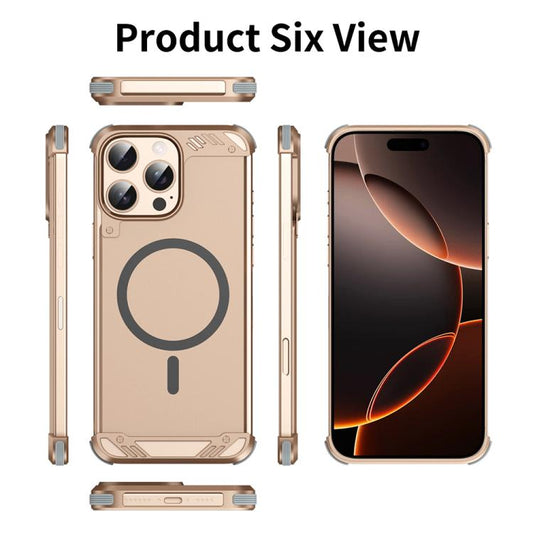 For iPhone 13 Pro R-JUST RJ63 Frameless Aroma Mecha MagSafe Phone Case(Black) - iPhone 13 Pro Cases by R-JUST | Online Shopping UK | buy2fix
