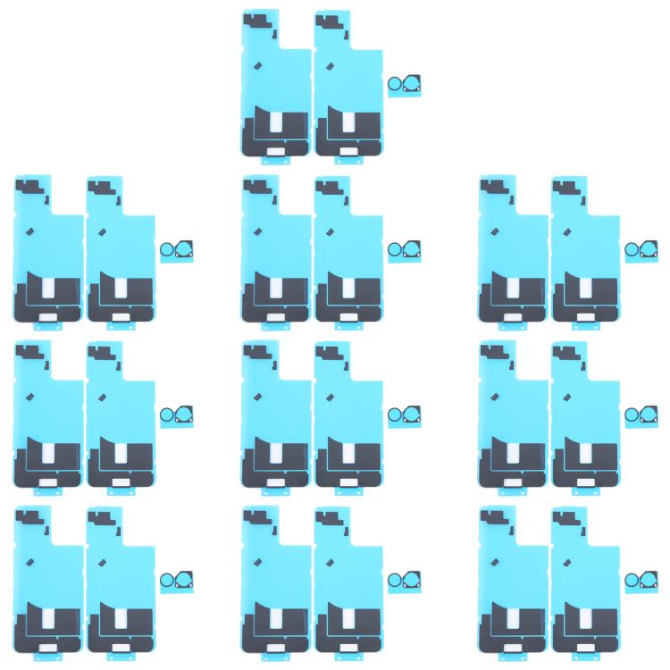 For iPhone 16 Plus 10pcs Back Cover Heat Sink Black Sticker with Back Camera Sponge Pads - Back Cover by buy2fix | Online Shopping UK | buy2fix