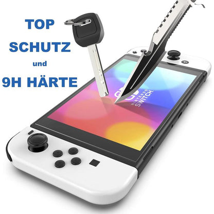 For Nintendo Switch OLED 2.5D High Aluminum Tempered Glass Screen Protector - Tempered Glass by buy2fix | Online Shopping UK | buy2fix