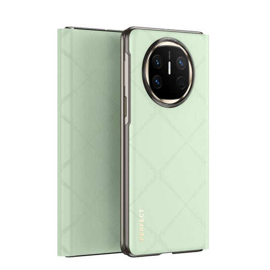 For Huawei Mate X6 Plain Leather Embossed MagSafe Magnetic Phone Leather Case(Green) - Huawei Cases by buy2fix | Online Shopping UK | buy2fix