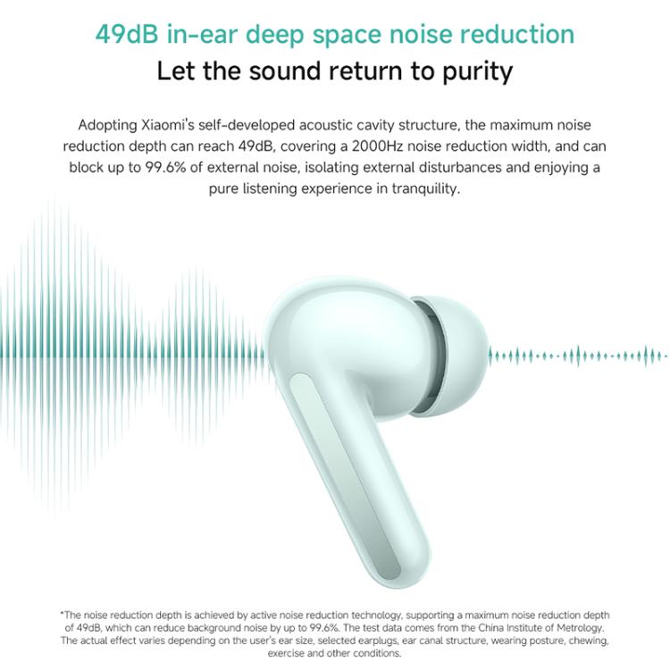 Xiaomi Redmi Buds 6 Active Noise Reduction Wireless Bluetooth Earphone(Green) - Bluetooth Earphone by Xiaomi | Online Shopping UK | buy2fix