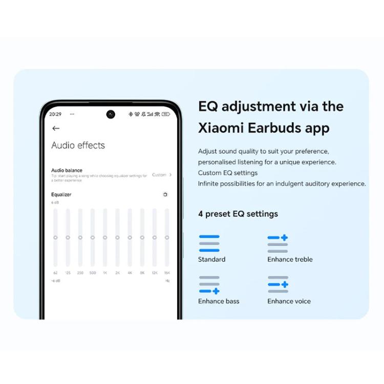 Xiaomi Redmi Buds 6 Lite Dual Microphone AI Call Wireless Bluetooth Earphone(Blue) - Bluetooth Earphone by Xiaomi | Online Shopping UK | buy2fix