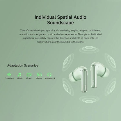 Xiaomi Redmi Buds 6 Pro Active Noise Reduction Wireless Bluetooth Earphone(Green) - Bluetooth Earphone by Xiaomi | Online Shopping UK | buy2fix