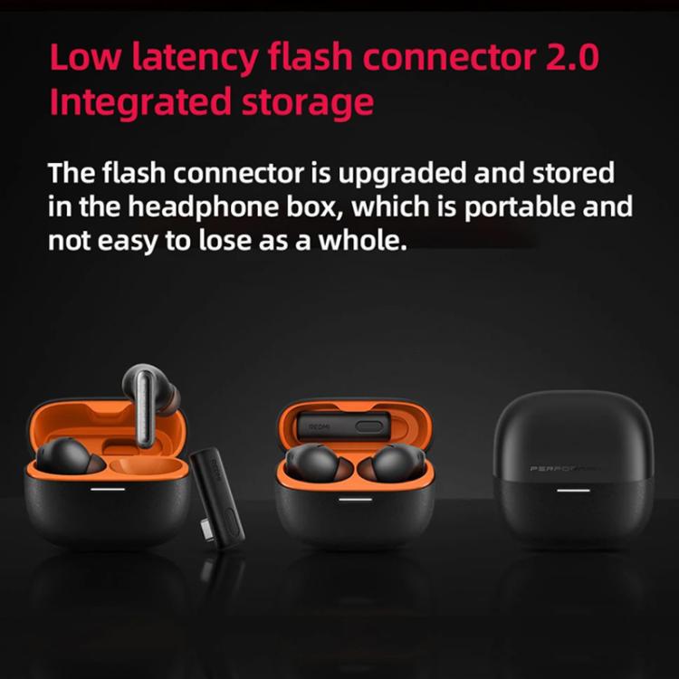 Xiaomi Redmi Buds 6 Pro Esports Edition Active Noise Reduction Wireless Bluetooth Earphone(Black Orange) - Bluetooth Earphone by Xiaomi | Online Shopping UK | buy2fix