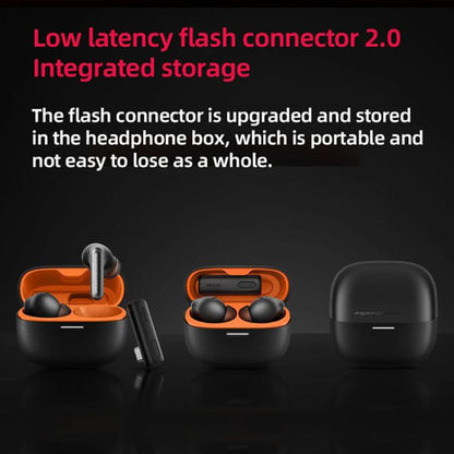 Xiaomi Redmi Buds 6 Pro Esports Edition Active Noise Reduction Wireless Bluetooth Earphone(Black Orange) - Bluetooth Earphone by Xiaomi | Online Shopping UK | buy2fix