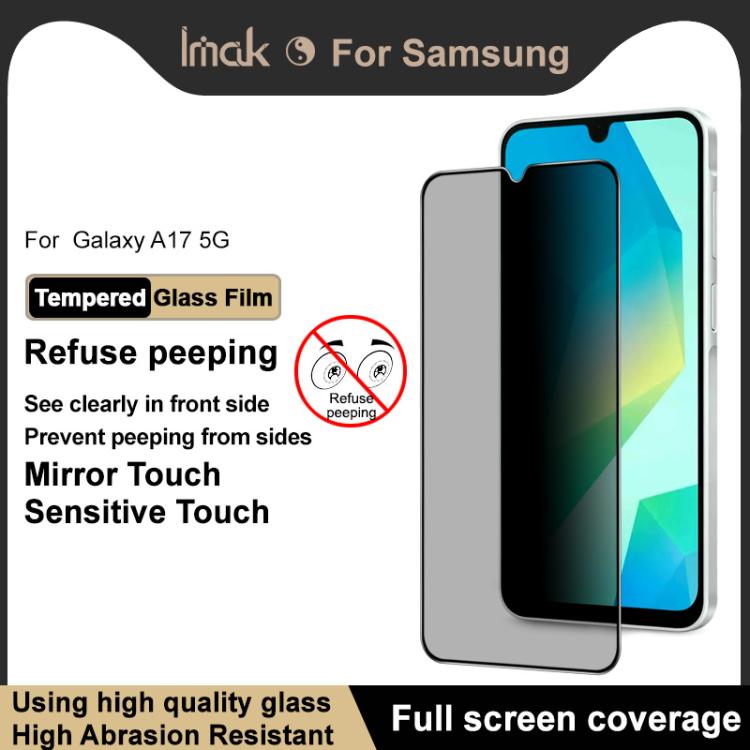 For Samsung Galaxy A17 5G/A16 imak HD Full Screen Privacy Tempered Glass Protective Film - Galaxy Tempered Glass by imak | Online Shopping UK | buy2fix